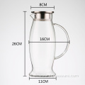 Glass pitcher with spout for juice & iced tea